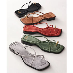 Free People X Jeffrey Campbell Shaea Suede Strappy Sandals Size 8.5